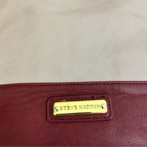 Steve Madden | Tote Style Purse | Maroon, Taupe - two tone | NWOT - Picture 4 of 11